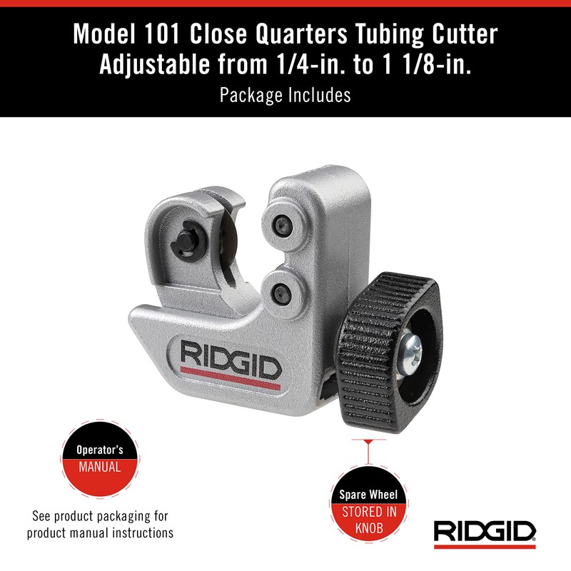 Ridgid - CC247 RIDGID 40617 Model 101 Close Quarters Tubing