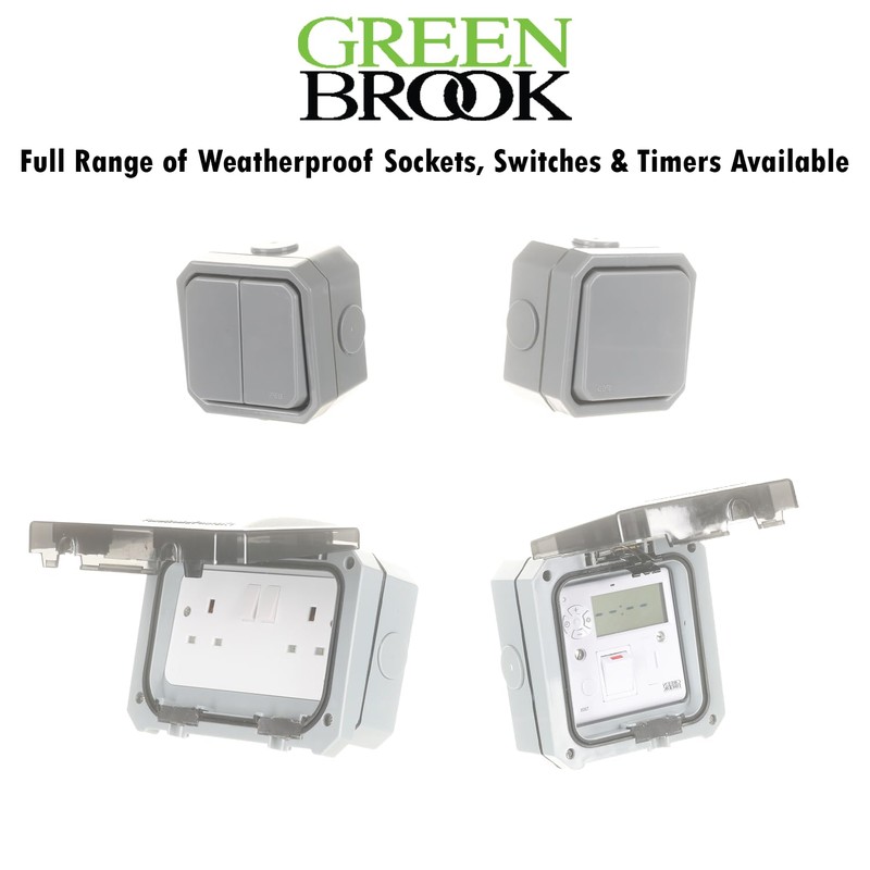 Greenbrook Weatherproof Switch Double Powerbreaker Quality IP66