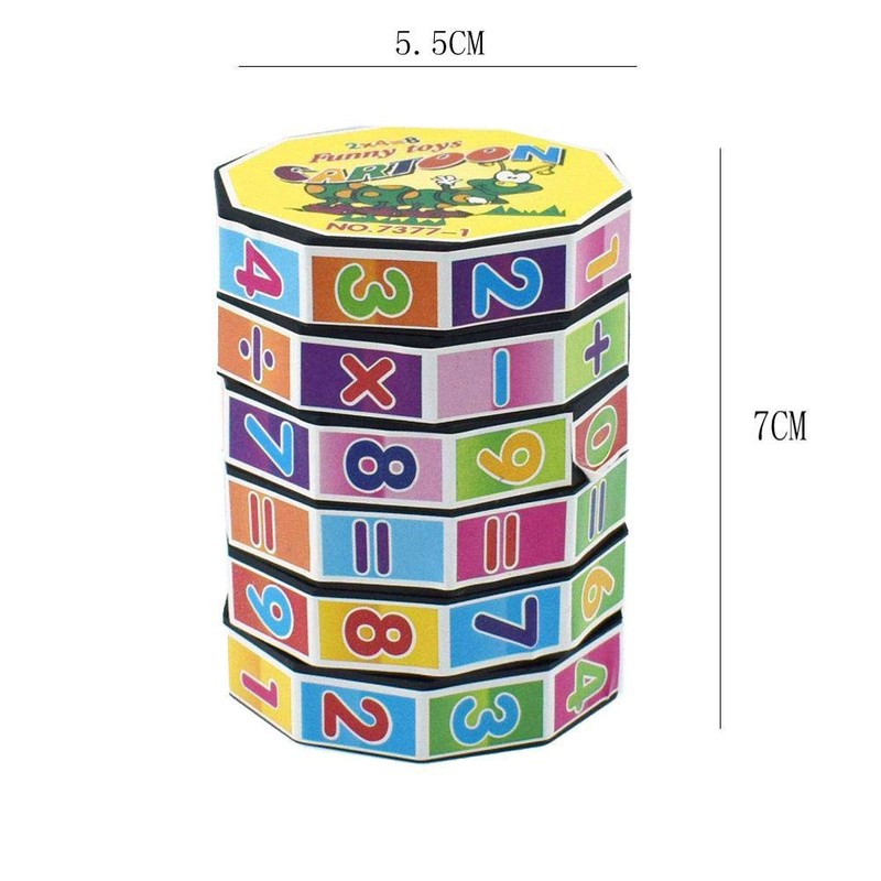 Aiyayou Plastic Digital Magic Cylinder Math Calculation Training Toy for