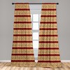 Ambesonne African Window Curtains, Native Indigenous People Different Poses Culture