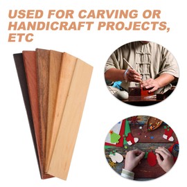 Angoily Craft Wood Board, 6 Pcs Rosewood Replacement Garden Bench Slats Textured Wood Boards for DIY Crafts Outdoor Wooden Panels for Furniture Repair, Finished Wooden Plank, Bench Slats Replacement