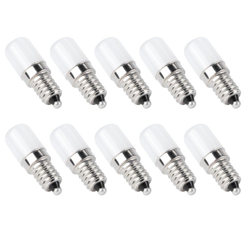 10Pcs 1.5W LED Candle Light Bulb Screw Socket Bulb Lamp