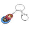 DOWAY Enamel Cute Matrushka Figures Dolls Keyring Babushka Wooden Doll