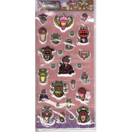 Namepara Vintage Osawari Tantei Nameko Saibai Kit Rare Puffy Sticker Sheet