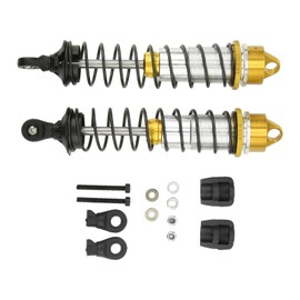 RC Rear Shock Absorber Professional Aluminum Alloy RC Car Rear Shock Damper for ARRMA 1/7 1/8 Series RC Models Gold
