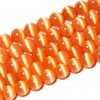 LIFAVOVY Orange Cat Eye Beads Round 4mm Semi Precious Gemstone