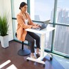 Mount-It! Ergonomic Sit Stand Stool [360° Tilt] Height Adjustable, Leaning