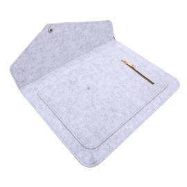 TEHAUX Portable Laptop Sleeve Bag with Zipper Pocket Lightweight and Storage Case for Laptops for Travel and Business Stylish Grey Design