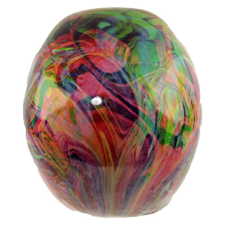 Puckator Rainbow Marble Effect Skull Ornament - Home Decoration -
