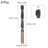 uxcell 6pcs Jobber Drill Bits 10mm (0.394") Black Nitride &
