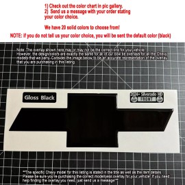 3M™ 2015-2024 Chevy Suburban &Tahoe *ONLY* DOMED overlay *PRECUT* (SOLID Colors!) - 2015-2020 REAR