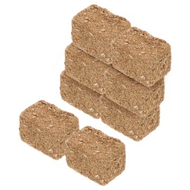 Operitacx 8pcs Haystack Model Yard Haystack Garden Haystack Small Prop Bales Model Small Bales Fake Scene Adornment Home Decor Party Adorn Garden Decorations Yard Scene Decor Wooden Brown