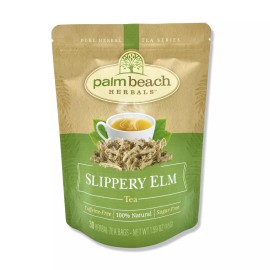Undisclosed Slippery Elm Tea by Palm Beach Herbals | 30ct, Caffeine-Free