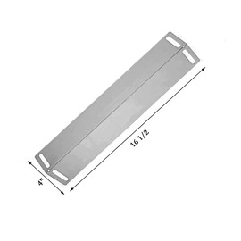 Shengyongh SS92151(4-Pack) 16 1/2 Inches Stainless Steel Heat Plate for BBQ Grillware, Uniflame, Charbroil 463210310, 463210511, 463211511, 463211513, 463211514, 463211711