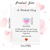 10pcs Pocket Hug Heart with Greeting Cards, Heart Shaped Natural