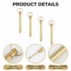 Lotsdonxia 4 Pcs Metal Mini Spoons, Retro Pendant Design, Portable