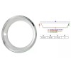 Eagle Flight 14" Deep Dish Chrome Plated Stainless Trim Rings
