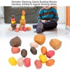 Wooden Stacking Game Building Blocks Educational Desktop Games for Kid