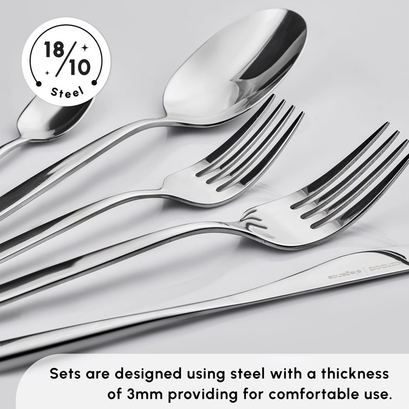Karaca Tivoli 60 Pieces Cutlery Set for 12 Person -