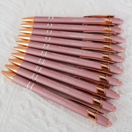 Pens With Bible Verses On Them - Retractable Inspirational Bible Verse Ballpoint Pens | Set of 10 Writing Tool Christian Favors, Black Ink, Retractable, for Women Men, No Bleed Through