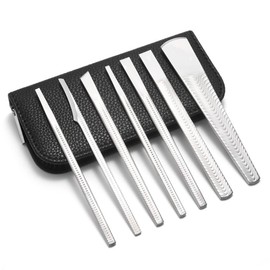 7 Pcs Decorative Foot Knives, Pedicure Knife Set for Ingrown Callus Shaver Feet Nail Corn Correction Pliers Scissors Remover with Storage Bag. (6.5inch)