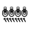 TUCKBOLD Car D-Ring Mounting Strap Rings 1/4 Inch Multi-Purpose Anchor