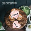 1 x Heart Coaster - Name Imani Marble Stone Texture