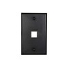 Networx Keystone Wall Plates (1 PORT, BLACK)
