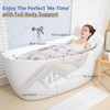 Bathtub Pillow Full Body, Luxury Bath Cushion for Tub with