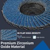 NuoDunco Pack of 10 Flap Discs, 76 mm 60 Grain