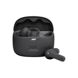 JBL Tune Beam, Audífonos Inalámbricos ANC Bluetooth, Drivers de 6mm, Reproducción 48 Horas, Resistentes al Agua y al Polvo IP54 - Negro