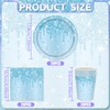 COLANANA Party Supplies,60PCS Baby Blue Birthday Decorations Party Tableware Set