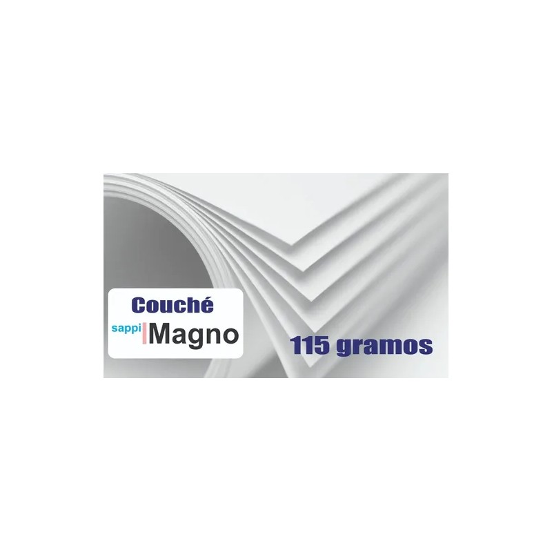 Couche 115 Grs. Papel Doble Carta 28 X 43 Cms.