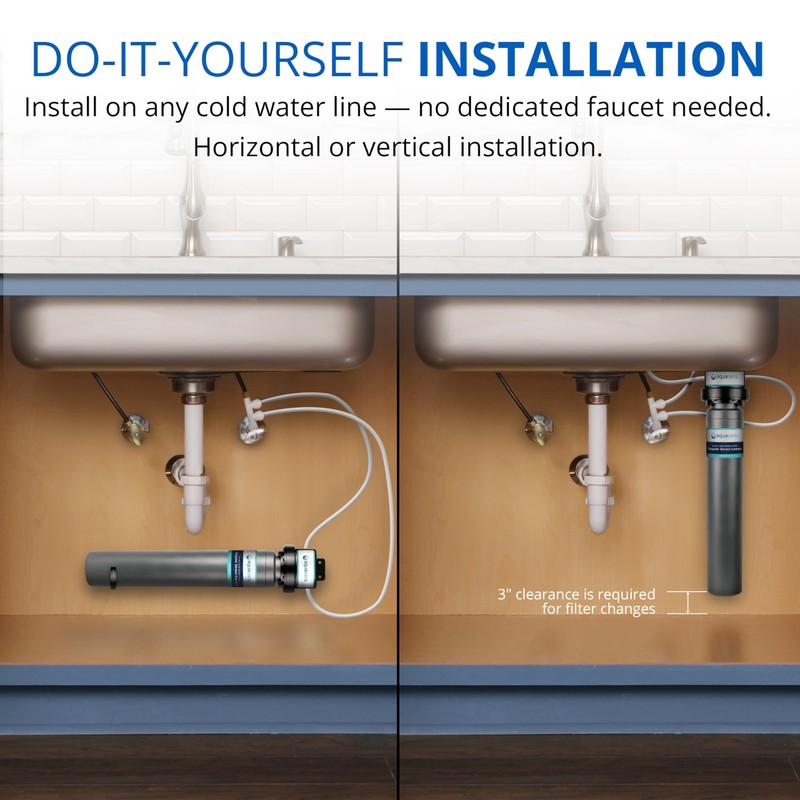 Aquasana Water Filter for Sink Faucet | Reduces 99% of