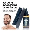 Kit Aseo Y Cuidado Barba Bigote Cuchillas Afeitado Men 14pcs