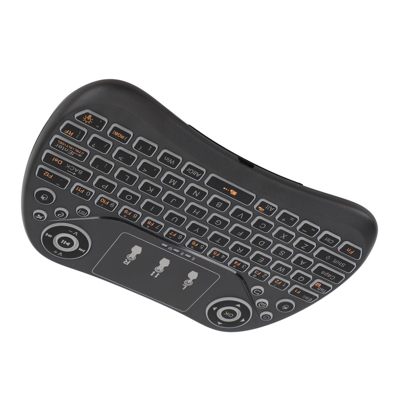 Mini Wireless Keyboard Touchpad Combo ABS Rechargeable Portable Remote Control