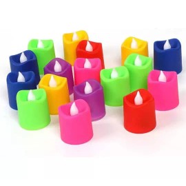 Idecor 24 Velas Luz Led Con Efecto De Llama ¡¡