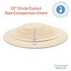 Wood Circles 13 inch, 1/8 Inch Thick, Birch Plywood Discs,