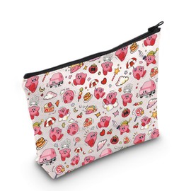TGBJE Kawaii Pink Anime Characters Cosmetic Pouch Video Game Lover Makeup Bag (Kb Bag)