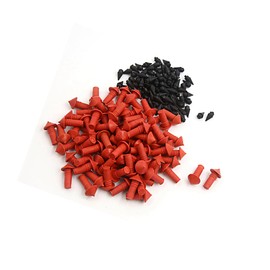 Motoforti 170Pcs Car Mushroom Shaped Tire Repair Insert Plugs Red Black Long-lasting