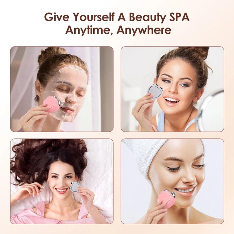 Microcurrent Face Massager Roller Facial Massager Face Lifting Firming Double
