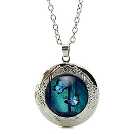 Merchandise for Fans Photo Locket for Your Own Photo, with 20 mm Cabochon. Motif: Chinchilla, Base Metal, 12