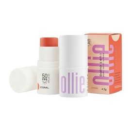 Ollie - Barra 3 en 1 Rubor, Labial y Sombra FPS +50 | Coral