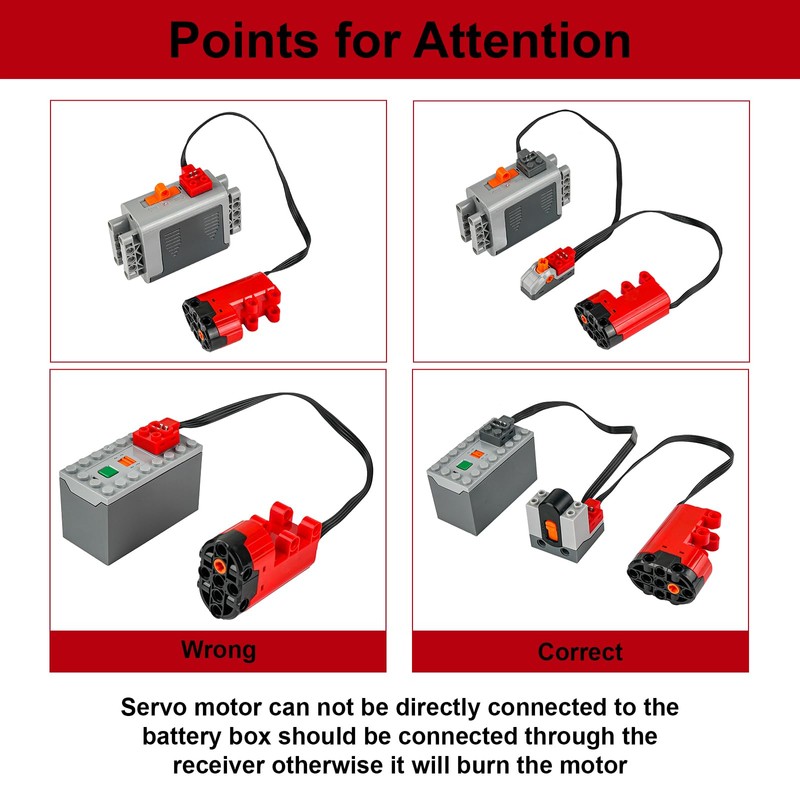 MOC Power Functions Servo Motor Improved Version Electric Machines Power