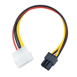 YiKaiEn 4 Pin Molex to 6 Pin Video Card GPU Power Supply Cable 8.6’’ 22cm (1 Pack)