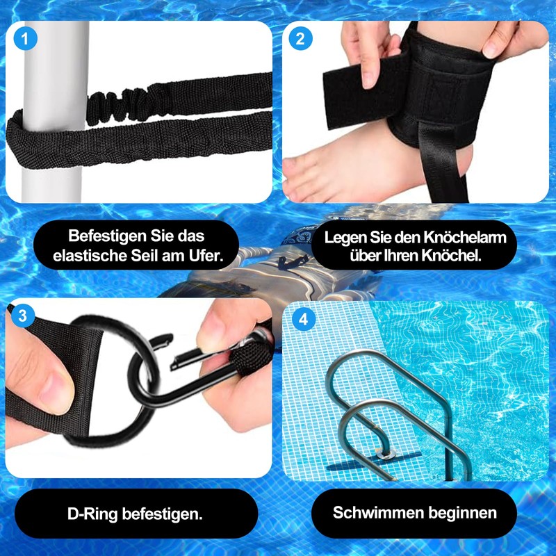 Swimming Belt for Pool with Storage Bag, 4-7.5 m Swimming