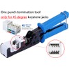 Termination Tool 45 Degree RJ45 Keystone Jack Speed Crimping Tool