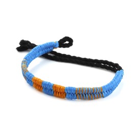 Dowling Brothers - Pulsera de Cuerda de algodón con Cera mínima Hecha a Mano Azul