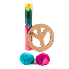 U Brands Peace Out Locker Accessory Kit, Includes Magnets, Wrap, Bulletin Board, Push Pins, 7 Pieces