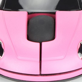 KIMISS 2.4G Portable Wireless Car Shape Mouse with Intelligent USB Receiver - Perfect for Office Use, Compact Laptop Accessories, Fun for Computer and Tablet (PINK)